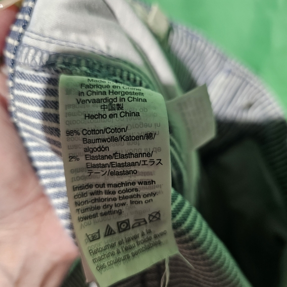 Madewell EUC Jeans Mid-Rise Skinny Striped Blue Jeans Size 31 - Picture 7 of 7